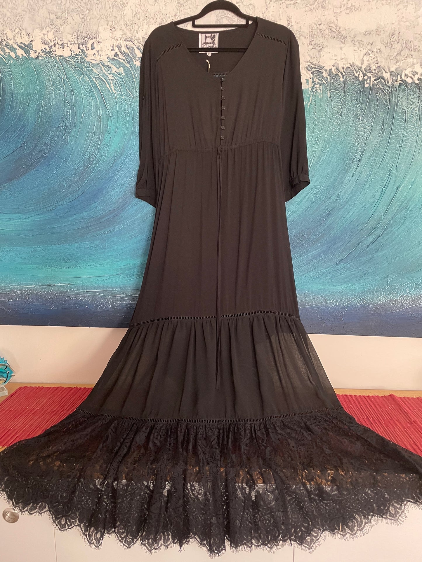 Jaase Noir Maxi Dress XS