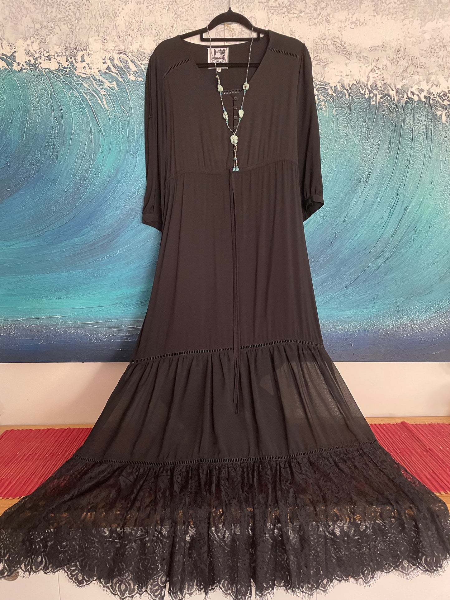 Jaase Noir Maxi Dress XS