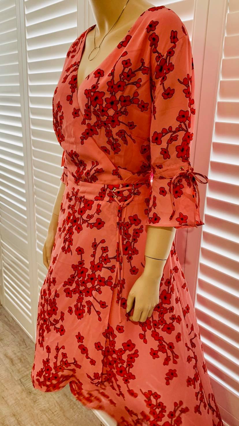 Atmos & Here Cherry Blossom Maxi Dress Size 18