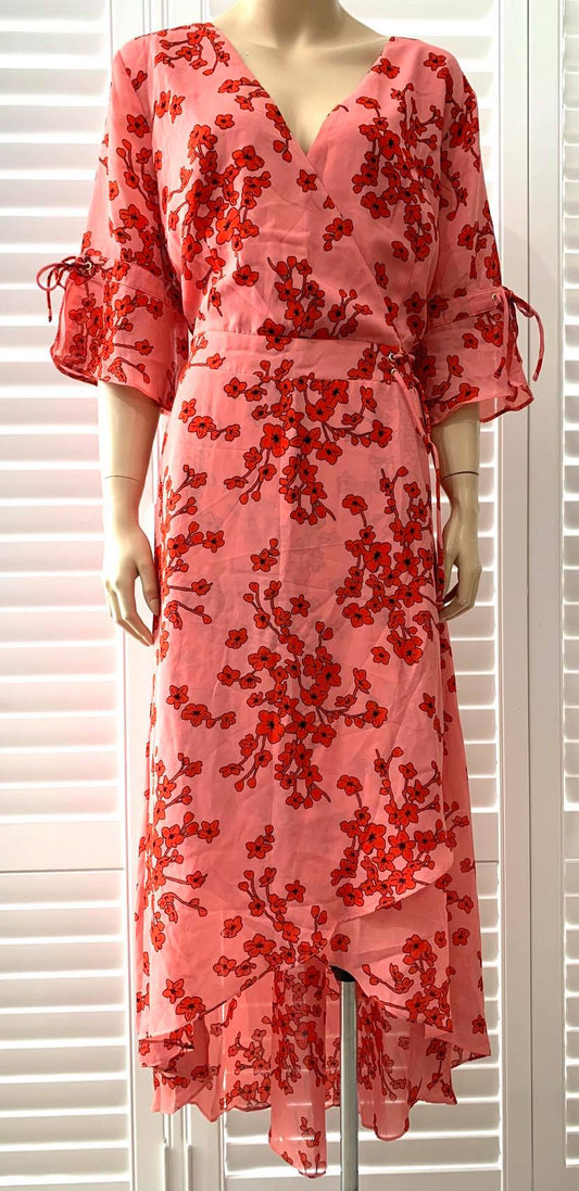 Atmos & Here Cherry Blossom Maxi Dress Size 18