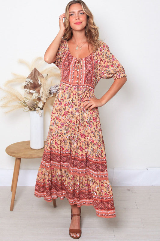 Dreamcatcher 'Sandra' Maxi Dress Small