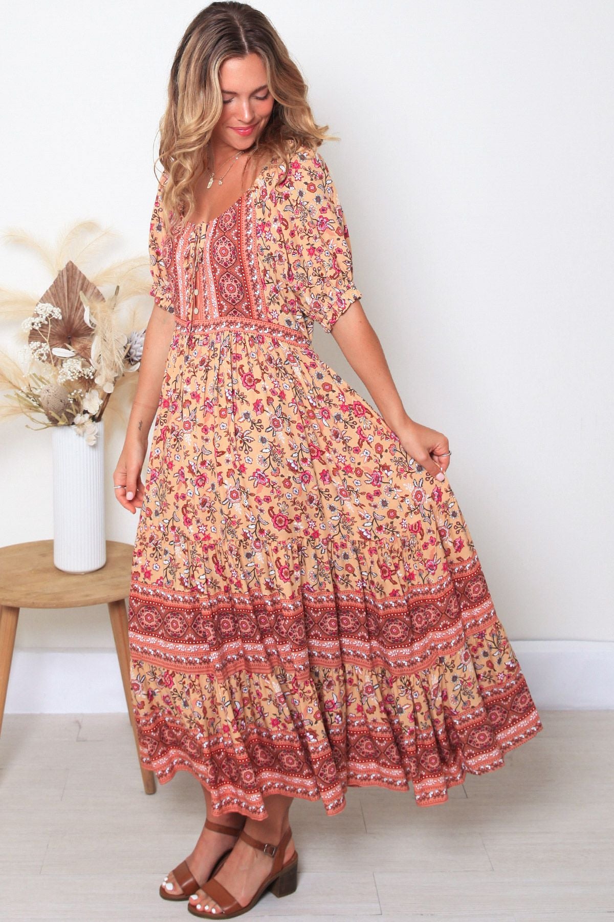 Dreamcatcher 'Sandra' Maxi Dress Small